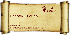 Herschl Laura névjegykártya